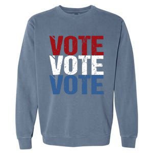 VOTE Election Patriotic Voter Registration Midterm Voting Garment-Dyed Sweatshirt