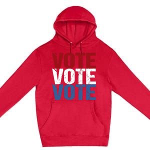 VOTE Election Patriotic Voter Registration Midterm Voting Premium Pullover Hoodie