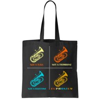 Vintage Euphonium Player Brass Orchestra Tote Bag