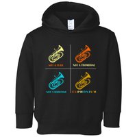 Vintage Euphonium Player Brass Orchestra Toddler Hoodie