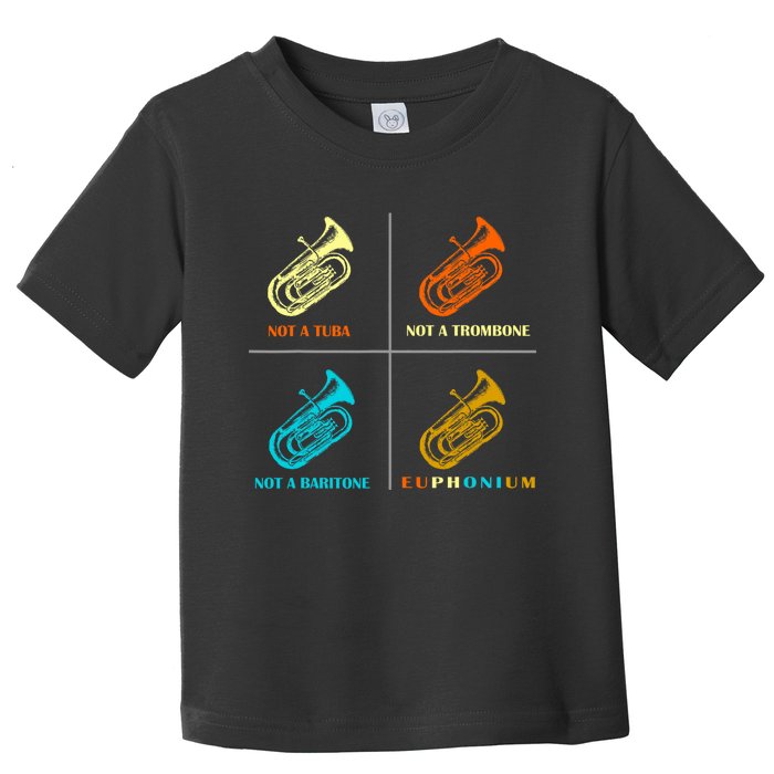 Vintage Euphonium Player Brass Orchestra Toddler T-Shirt