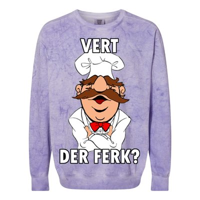 Vert Der Ferk? Chef Colorblast Crewneck Sweatshirt