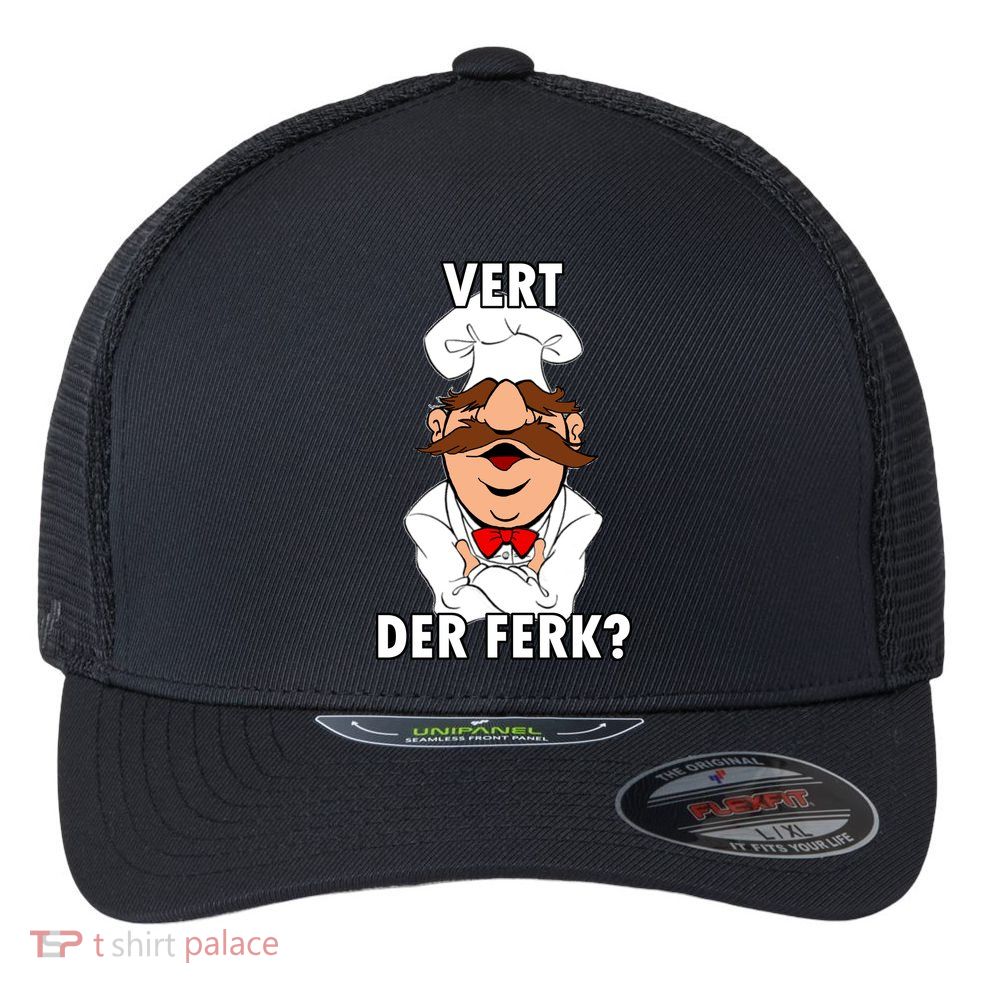 Vert Der Ferk? Chef Flexfit Unipanel Trucker Cap