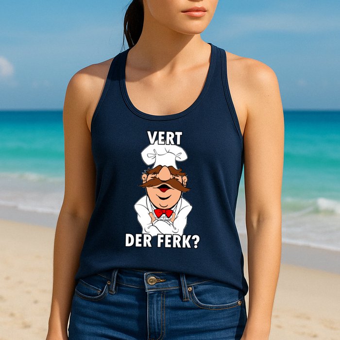 Vert Der Ferk? Chef Womens Tank Top