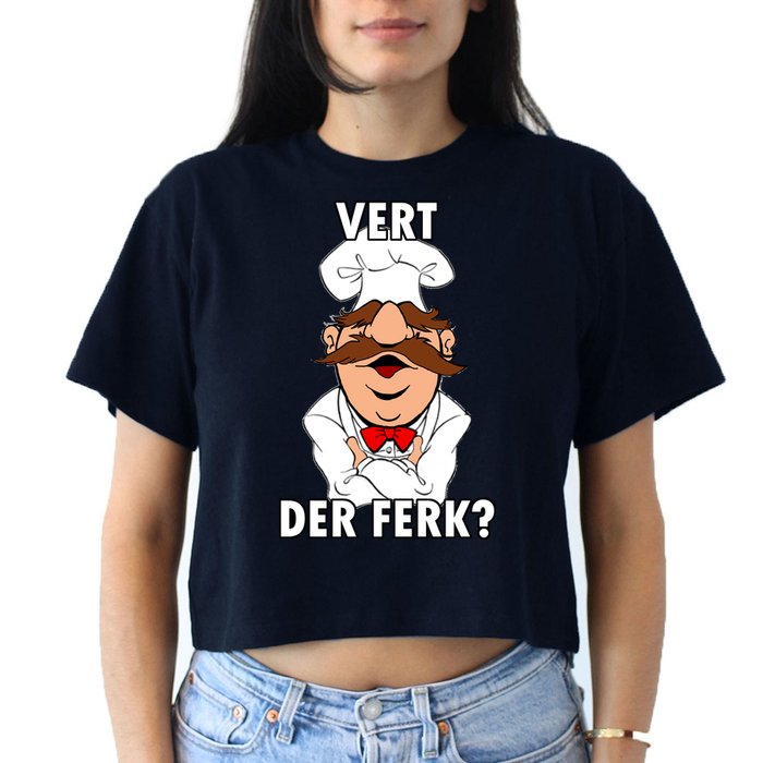 Vert Der Ferk? Chef Crop Top