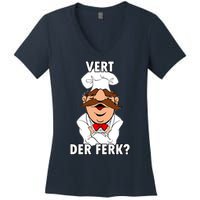 Vert Der Ferk? Chef Women's V-Neck T-Shirt