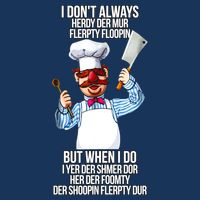 Vert Der Ferk I Don't Always Hery Dur Drawstring Bag
