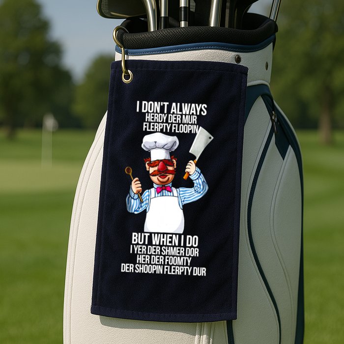 Vert Der Ferk I Don't Always Hery Dur Golf Towel
