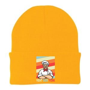 Vert Der Ferk Retro Poster Chef Knit Cap Winter Beanie