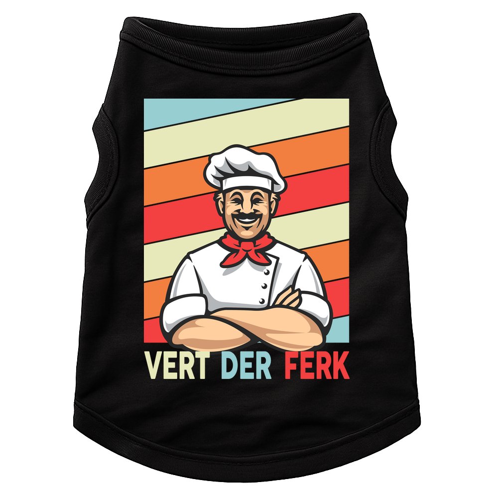 Vert Der Ferk Retro Poster Chef Doggie Tank