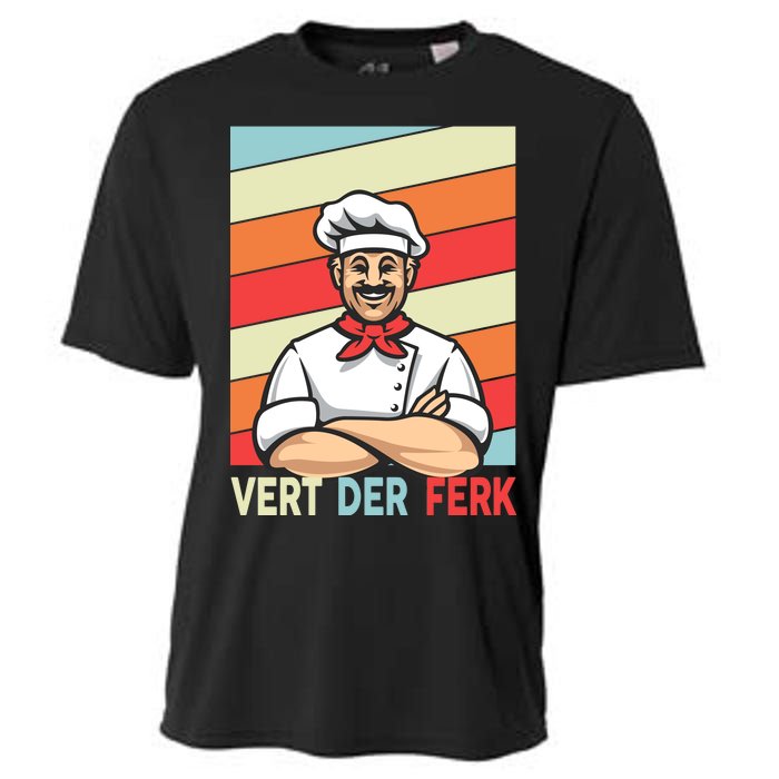 Vert Der Ferk Retro Poster Chef Cooling Performance Crew T-Shirt