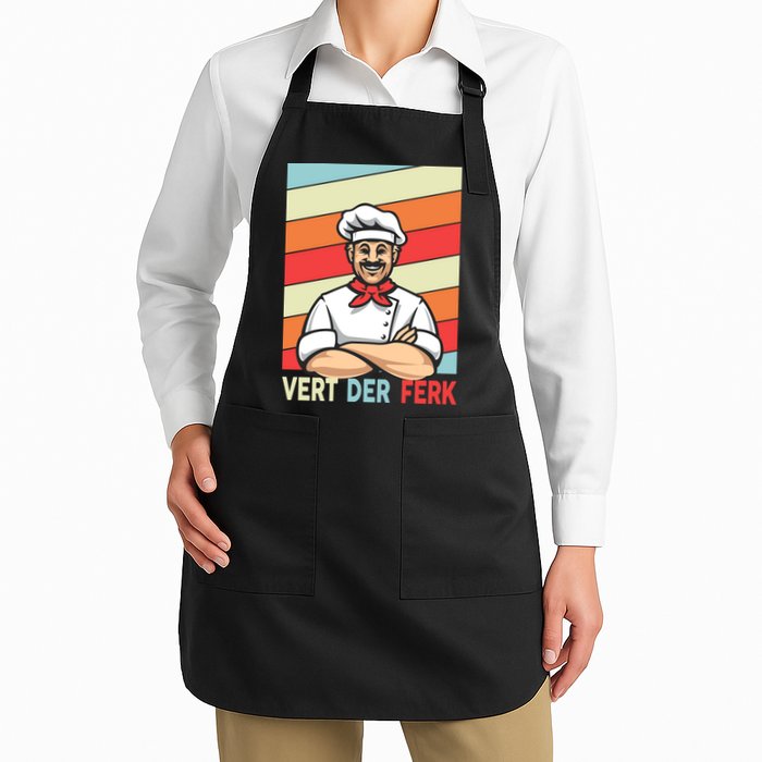 Vert Der Ferk Retro Poster Chef Apron