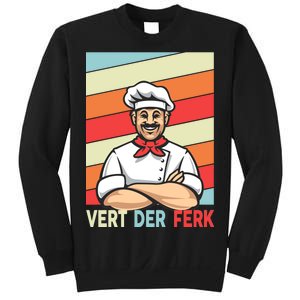 Vert Der Ferk Retro Poster Chef Sweatshirt