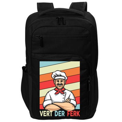 Vert Der Ferk Retro Poster Chef Impact Tech Backpack
