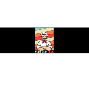 Vert Der Ferk Retro Poster Chef Bumper Sticker