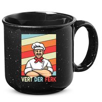 Vert Der Ferk Retro Poster Chef 15oz Campfire Ceramic Mug
