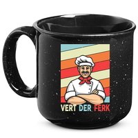 Vert Der Ferk Retro Poster Chef 15oz Campfire Ceramic Mug