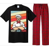 Vert Der Ferk Retro Poster Chef Pajama Set