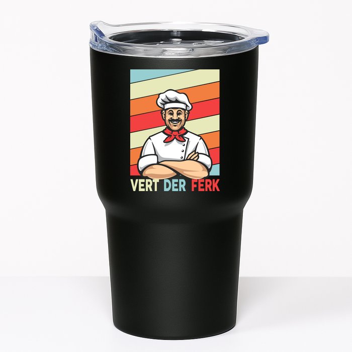 Vert Der Ferk Retro Poster Chef Tumbler