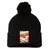 Vert Der Ferk Retro Poster Chef Pom Pom 12in Knit Beanie
