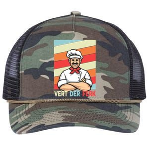 Vert Der Ferk Retro Poster Chef Retro Rope Trucker Hat Cap