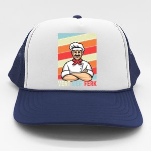 Vert Der Ferk Retro Poster Chef Trucker Hat