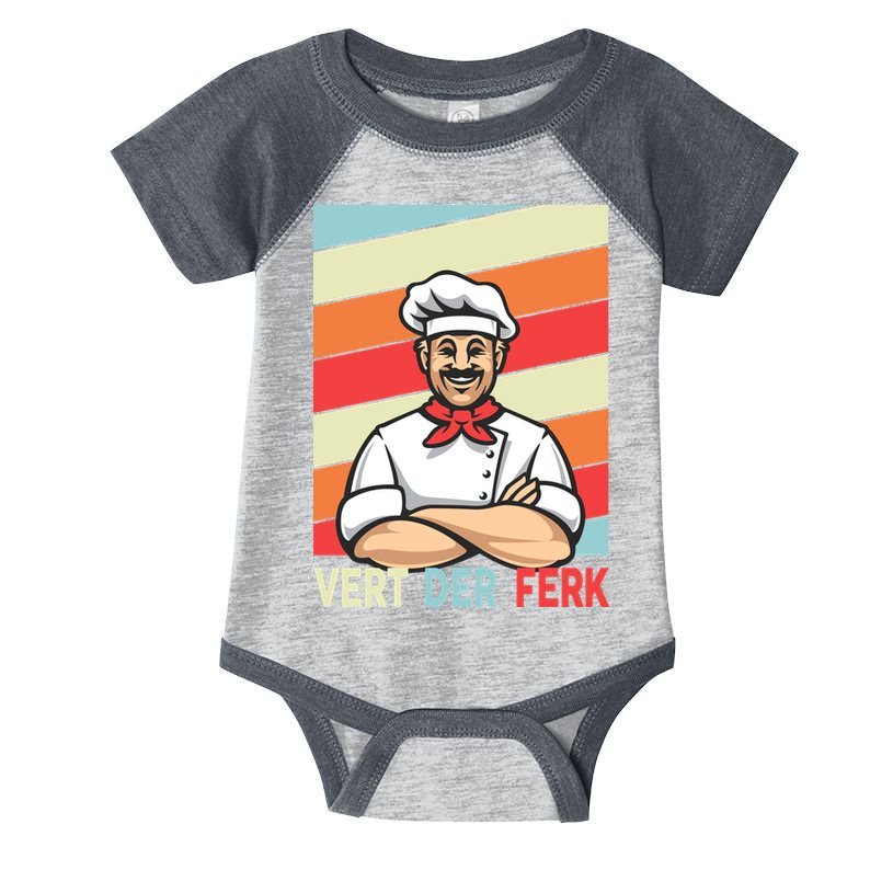 Vert Der Ferk Retro Poster Chef Infant Baby Jersey Bodysuit