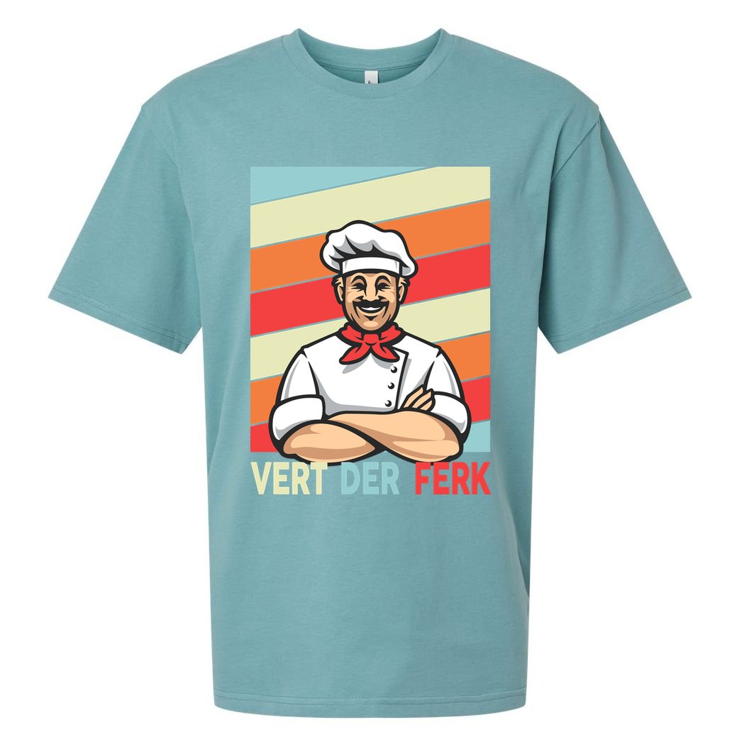 Vert Der Ferk Retro Poster Chef Sueded Cloud Jersey T-Shirt