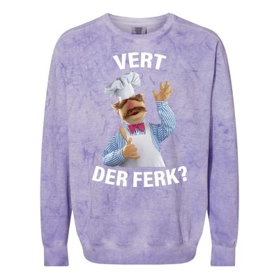 Vert Der Ferk Swedish Chef Colorblast Crewneck Sweatshirt