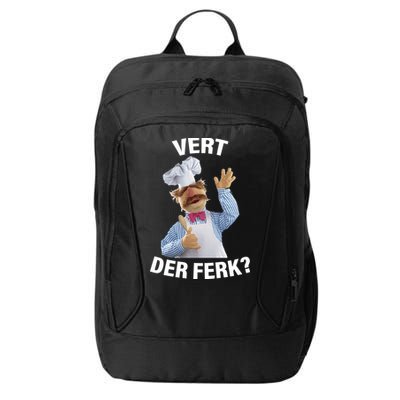 Vert Der Ferk Swedish Chef City Backpack