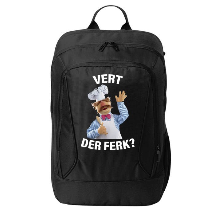 Vert Der Ferk Swedish Chef City Backpack