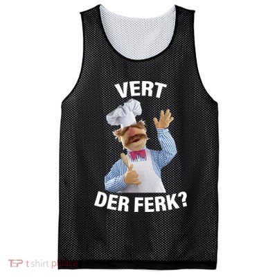 Vert Der Ferk Swedish Chef Mesh Reversible Basketball Jersey Tank