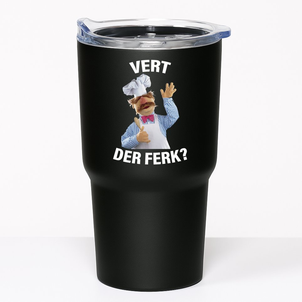 Vert Der Ferk Swedish Chef Tumbler
