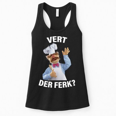 Vert Der Ferk Swedish Chef Womens Tank Top
