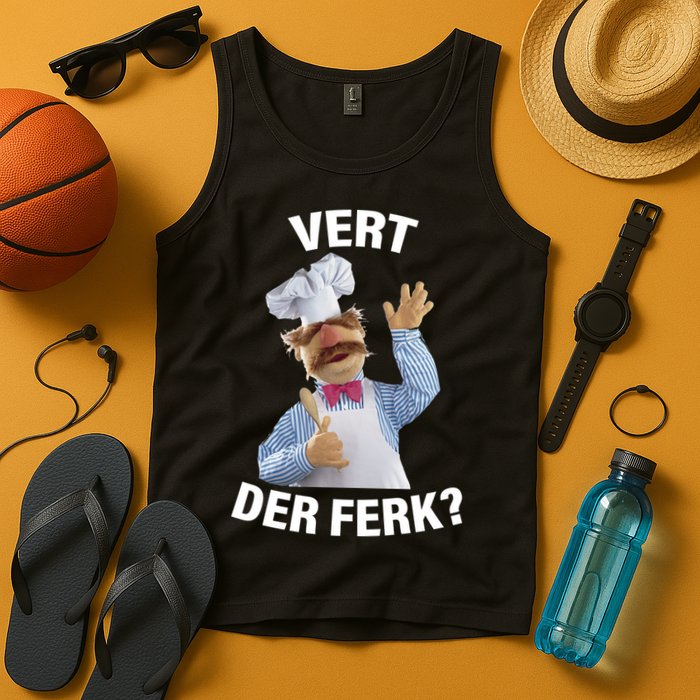 Vert Der Ferk Swedish Chef Tank Top