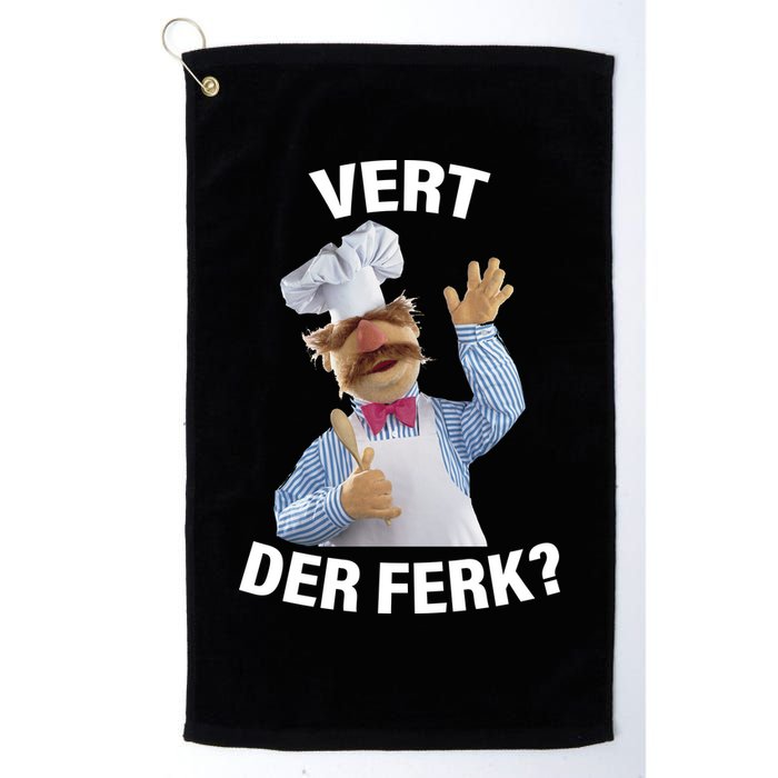 Vert Der Ferk Swedish Chef Golf Towel