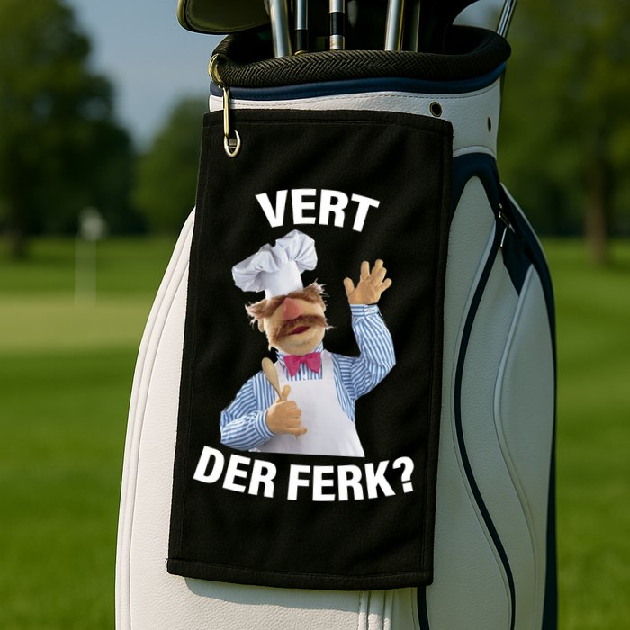 Vert Der Ferk Swedish Chef Golf Towel