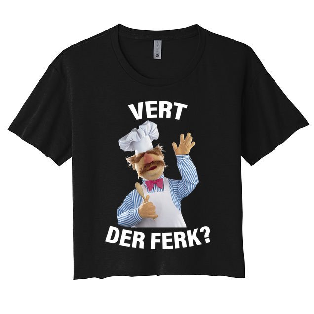 Vert Der Ferk Swedish Chef Crop Top