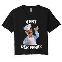 Vert Der Ferk Swedish Chef Women's Crop Top Tee