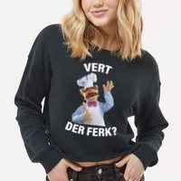 Vert Der Ferk Swedish Chef Cropped Pullover Crew
