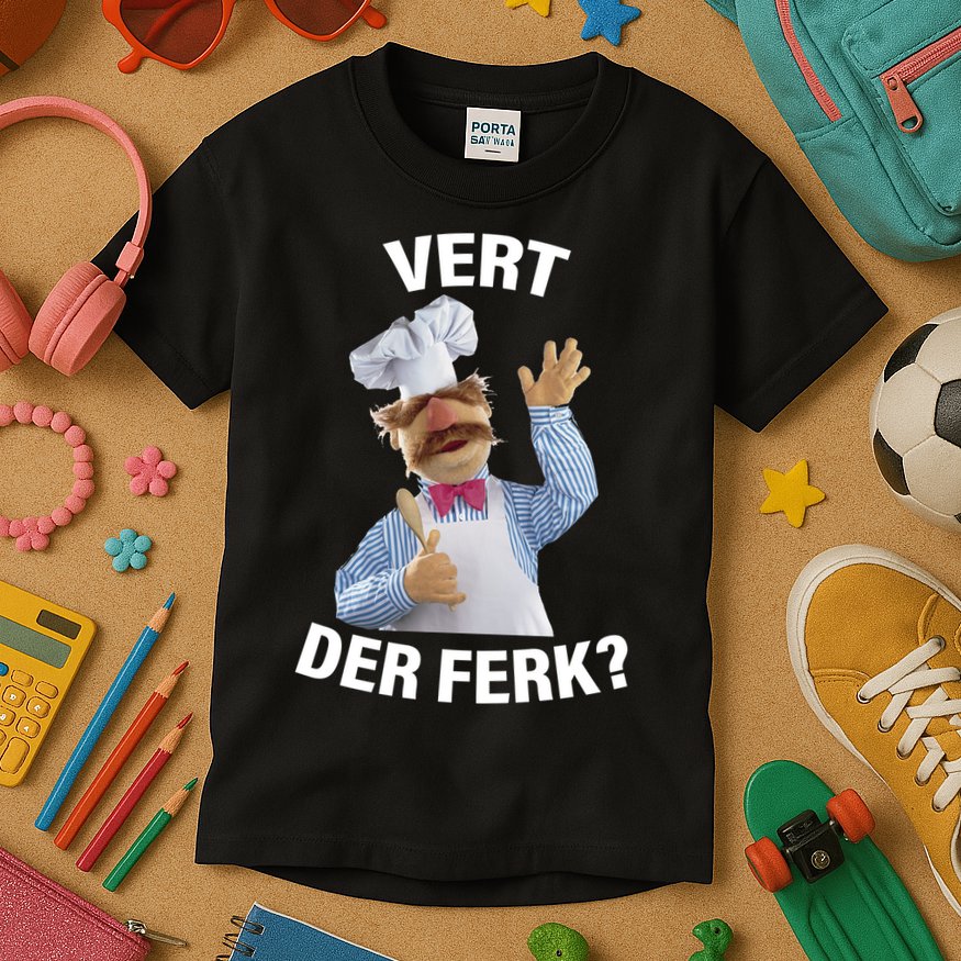 Vert Der Ferk Swedish Chef Kids T-Shirt
