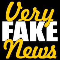 Very Fake News Black & Gold Script 16 in Basic Backpack