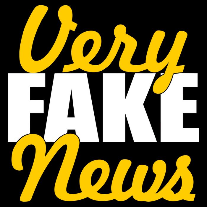 Very Fake News Black & Gold Script 16 in Basic Backpack