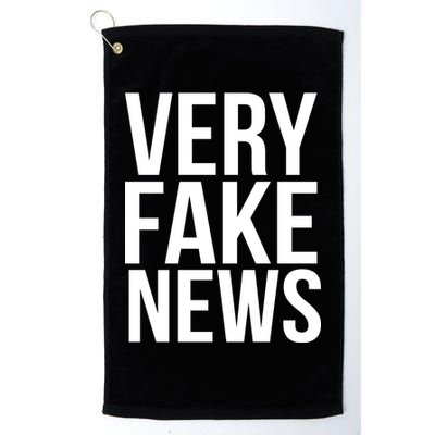 Very Fake News Funny Donald Trump Golf Towel