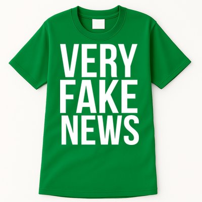 Very Fake News Funny Donald Trump Tall T-Shirt