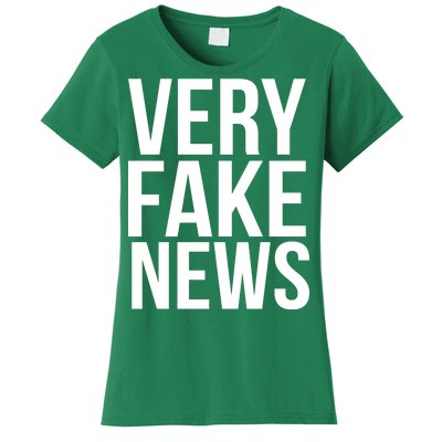 Very Fake News Funny Donald Trump Women's T-Shirt