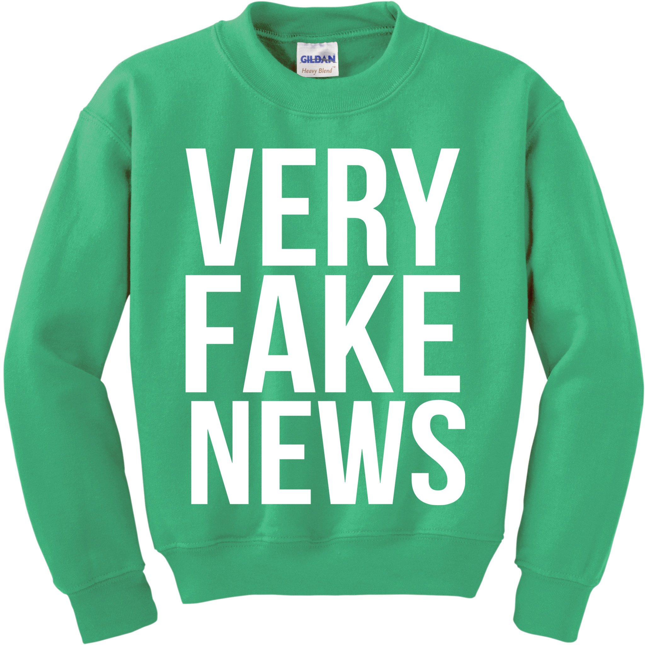 Very Fake News Funny Donald Trump Kids Sweatshirt
