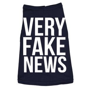 Very Fake News Funny Donald Trump Doggie Tank