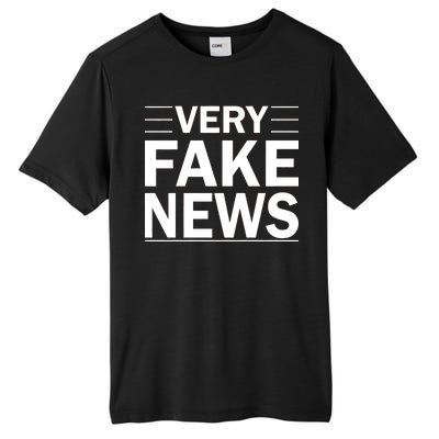 Very Fake News Funny Political Tall Fusion ChromaSoft Performance T-Shirt