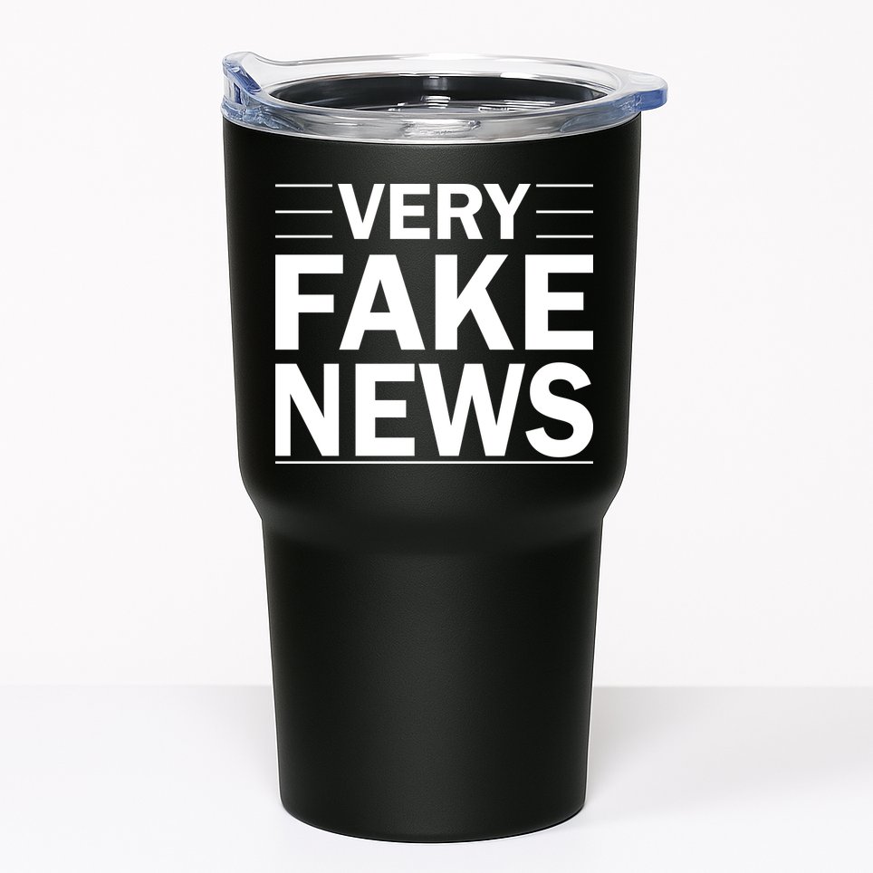 Very Fake News Funny Political Tumbler